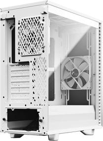 img 2 attached to Корпус ПК Fractal Design Compact White Brushed Aluminum Tempered - "Корпус ПК из компактного белого алюминия с закаленным стеклом