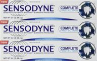 🦷 sensodyne complete protection toothpaste 3.4, 10.2 ounce, (pack of 3): advanced oral care for sensitive teeth logo
