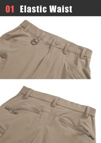 img 1 attached to TACVASEN Tactical Quick Dry Water Resistant Pockets Outdoor Recreation for Outdoor Clothing