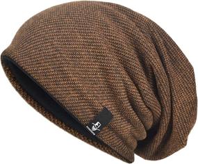 img 4 attached to VECRY Men's Slouchy Beanie Hat - Long Baggy Knit Skull Cap for Hip-hop Style, Winter and Summer B305