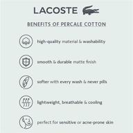 lacoste printed percale pillowcase baroque logo