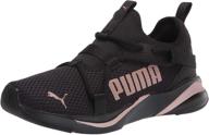 👟 puma softride running black luminous unisex girls' athletic shoes: high-performance comfort for running logo