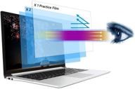 👀 защитная пленка от синего света для ноутбука 14 дюймов, фильтр против бликов для защиты глаз и блокировка синего света для экрана компьютера | соотношение сторон 16:9, [2+1] комплект логотип