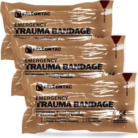 img 4 attached to 🦅 FalconTac Israeli 6" Emergency Compression Bandage Trauma Dressing with Double-Vacuum Sterile Packaging