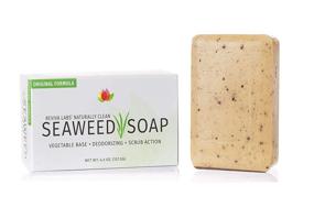 img 3 attached to 🌊 2-Pack Reviva Organic Seaweed Soap - 4.5 oz Bar - Exfoliating Face and Body Scrub Soap - Vegetable Base & Made in the USA