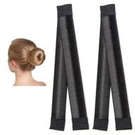 👧 efficient hair bun holder set: quick hair bun maker for women & girls - 2 pack logo