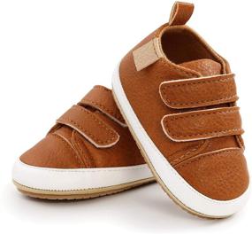 img 2 attached to 👟 TAREYKA Infant Baby Boys Girls' Sneakers: Soft Anti-Slip Sole Newborn Toddler Baby First Walker Outdoor Shoes for Crib