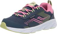 saucony shield running unisex big_kid girls' shoes logo