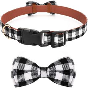 img 2 attached to 🐶 Vaburs Dog Bow Tie Collar: Stylish, Comfortable, and Adjustable