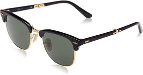 img 4 attached to 🕶️ Ray Ban Clubmaster Folding Square Sunglasses: Классический стиль с удобством складывания