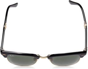 img 1 attached to 🕶️ Ray Ban Clubmaster Folding Square Sunglasses: Классический стиль с удобством складывания