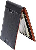 💼 stylish men's bifold wallet with money clip: essential men's accessories logo