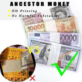 img 3 attached to 🔥 Ancestor Money 320 PCS: Joss Paper Hell Bank Note Spirit Ghost African Ancestor Money to Burn for Funerals, Tomb Sweeping Day, and The Hungry Ghost Festival - Unmissable Offer!