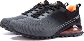 img 2 attached to 👟 Kricely Men's Trail Running Shoes: Fashionable Hiking Sneakers for Cross Training, Tennis & Casual Outdoor Walking