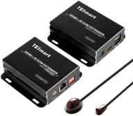 🔌 tesmart hdmi kvm extender: long distance 393ft over cat5/6 cable, compact & smart, 1080p 60hz, easy set up & stable logo