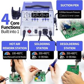 img 3 attached to 🔧 YIHUA Soldering Desoldering Suction Station: Efficient Solder Removal Tool for Precise Electronics Work