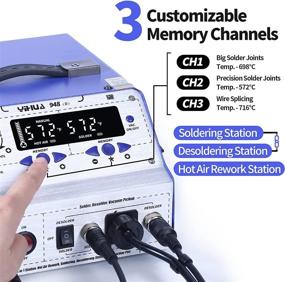 img 2 attached to 🔧 YIHUA Soldering Desoldering Suction Station: Efficient Solder Removal Tool for Precise Electronics Work