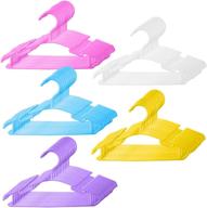 👶 pack of 50 baby clothes hangers for closet - multicolor, perfect for kids, infants, and children логотип