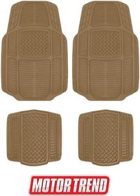 img 4 attached to Motor Trend Armor-Tech All Weather Liners: 4 Piece Set of Waterproof Heavy-Duty Floor Mats for Car, Truck, SUV & Van