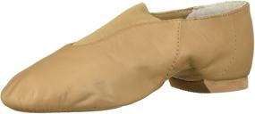 img 4 attached to Bloch Dance Girl's Super Jazz: Stylish Leather Slip On Jazz Shoe with Elastic Fit