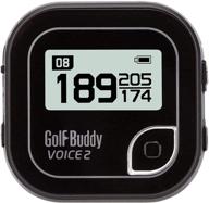 🏌️ golf buddy voice 2: long lasting battery golf distance range finder with talking gps and easy-to-use navigation for hat logo