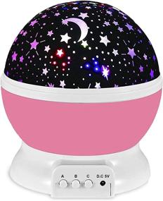 img 4 attached to 🌟 Kids Starry Night Light with 4 LED Bulbs, 8 Color Changing 360° Rotating Star Projector Night Light Lamp for Bedroom, Party, Birthday, Christmas, Easter – Ideal Gift