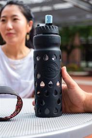 img 1 attached to 💧 Epic Escape Glass Water Bottle with USA Made Filter: Removes 99.99% Tap Water Contaminants