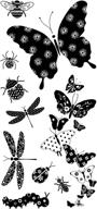 inkadinkado bug clear stamp set - ideal for arts, crafts, and diy projects with 10pc variety logo