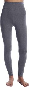 img 1 attached to Cuddl Duds Softwear High Waist Leggings Sports & Fitness
