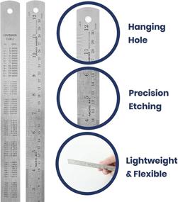 img 2 attached to 📏 Откройте точные преобразования с нержавеющими линейками Pacific Arc