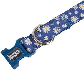 img 1 attached to 🌼 Petiry Floral Scented Nylon Dog Collar - Sturdy, Comfortable for Small, Medium, and Big Dogs (Daisy, Small)