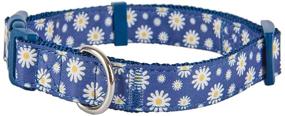 img 3 attached to 🌼 Petiry Floral Scented Nylon Dog Collar - Sturdy, Comfortable for Small, Medium, and Big Dogs (Daisy, Small)