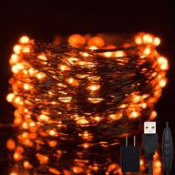 twinkle star 200 led 66ft halloween fairy string lights usb & amp логотип