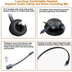 img 1 attached to 📞 Emaiker Cisco Phone Headset: 1 Ear Call Center Office Telephone Headset with U10 RJ9 Adaptor - Compatible with Cisco CP-7841, 7931G, 7940, 7941G, 7942G, 7945G, 7960, 7961G, 7962G, 7965G, 7970, 8841, 8865, 8961, 9951