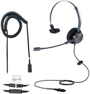 📞 emaiker cisco phone headset: 1 ear call center office telephone headset with u10 rj9 adaptor - compatible with cisco cp-7841, 7931g, 7940, 7941g, 7942g, 7945g, 7960, 7961g, 7962g, 7965g, 7970, 8841, 8865, 8961, 9951 logo