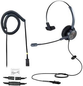 img 4 attached to 📞 Emaiker Cisco Phone Headset: 1 Ear Call Center Office Telephone Headset with U10 RJ9 Adaptor - Compatible with Cisco CP-7841, 7931G, 7940, 7941G, 7942G, 7945G, 7960, 7961G, 7962G, 7965G, 7970, 8841, 8865, 8961, 9951