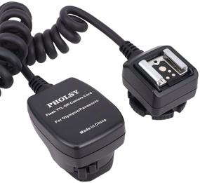 img 3 attached to PHOLSY Off-Camera TTL Flash Sync Cord - 6.5' (2 m) for Olympus/Panasonic Cameras, Replacement for Olympus FL-CB05