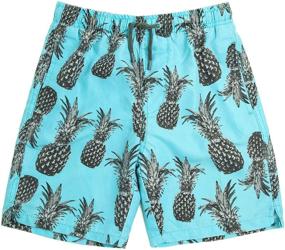 img 4 attached to 🍍 INGEAR Little Swimsuit Pineapple 14 Boys' Swimwear