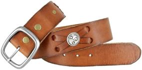 img 2 attached to 🤠 Authentic Western X Laced Casual Men's Leather Accessories