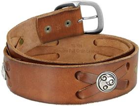 img 3 attached to 🤠 Authentic Western X Laced Casual Men's Leather Accessories