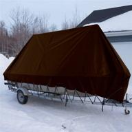 🏞️ e&k sunrise 16' x 20' general multi-purpose tarpaulin - ultra heavy-duty 8 oz/16-mil poly tarp in brown: a superior tarps choice logo