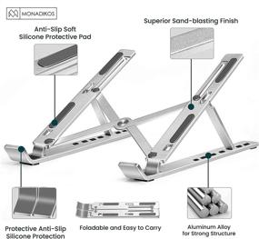 img 1 attached to Adjustable Multi Angle Portable Foldable Computer