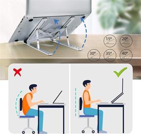 img 3 attached to Adjustable Multi Angle Portable Foldable Computer