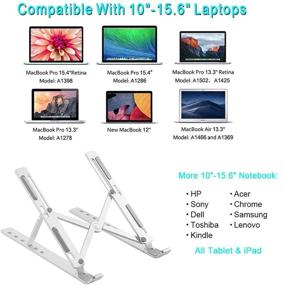 img 2 attached to Adjustable Multi Angle Portable Foldable Computer