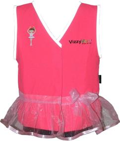 img 1 attached to Vizzy Kidz Флуоресцентный VizzyVest бабочки Дизайн Девочки Одежда