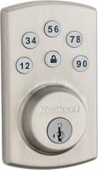 🔒 kwikset 99070-101 powerbolt 2 electronic keyless entry deadbolt with single cylinder and smartkey security in satin nickel логотип