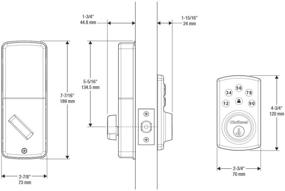 img 1 attached to 🔒 Kwikset 99070-101 Powerbolt 2 Electronic Keyless Entry Deadbolt with Single Cylinder and SmartKey Security in Satin Nickel