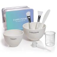 🎭 7-in-1 silicone face mask mixing bowl set with facial mask tools and stylish makeup bag logo