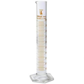 img 1 attached to Borosilicate Glass Graduated Cylinder by Karter Scientific 213I12