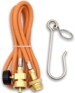 🔥 mapp gas hose | compatible with 14 oz mapp or 16 oz propane tank (cga 600 rh) | enhanced seo logo